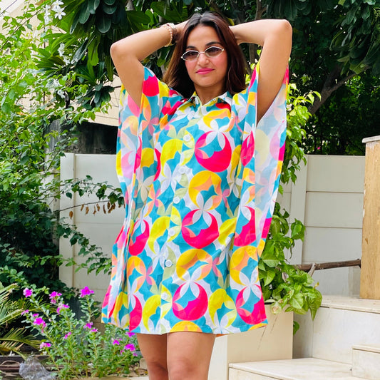 KALEIDO COUTURE - KAFTAN SHIRT DRESS